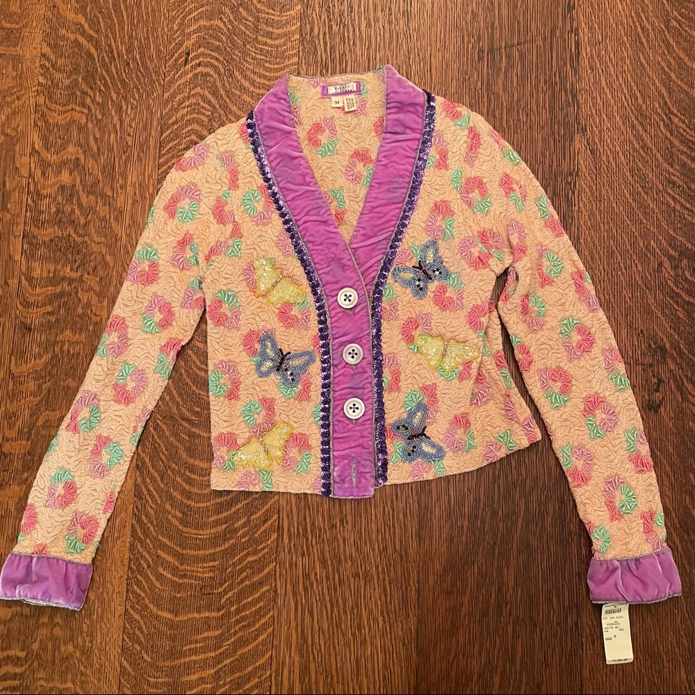 NWT Vintage 90s VOYAGE cardigan jacket w/ ORIGINAL TAGS